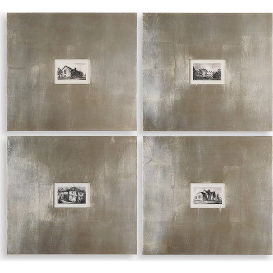 Historical Buildings Framed Art (Set of 4) by Uttermost in multi. Made from mdf in a modern style.