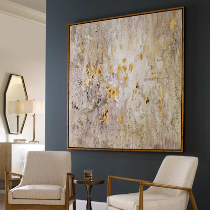Golden Raindrops by Uttermost in multi. Made from firwood, fiber canvas, pu leather in a modern style.