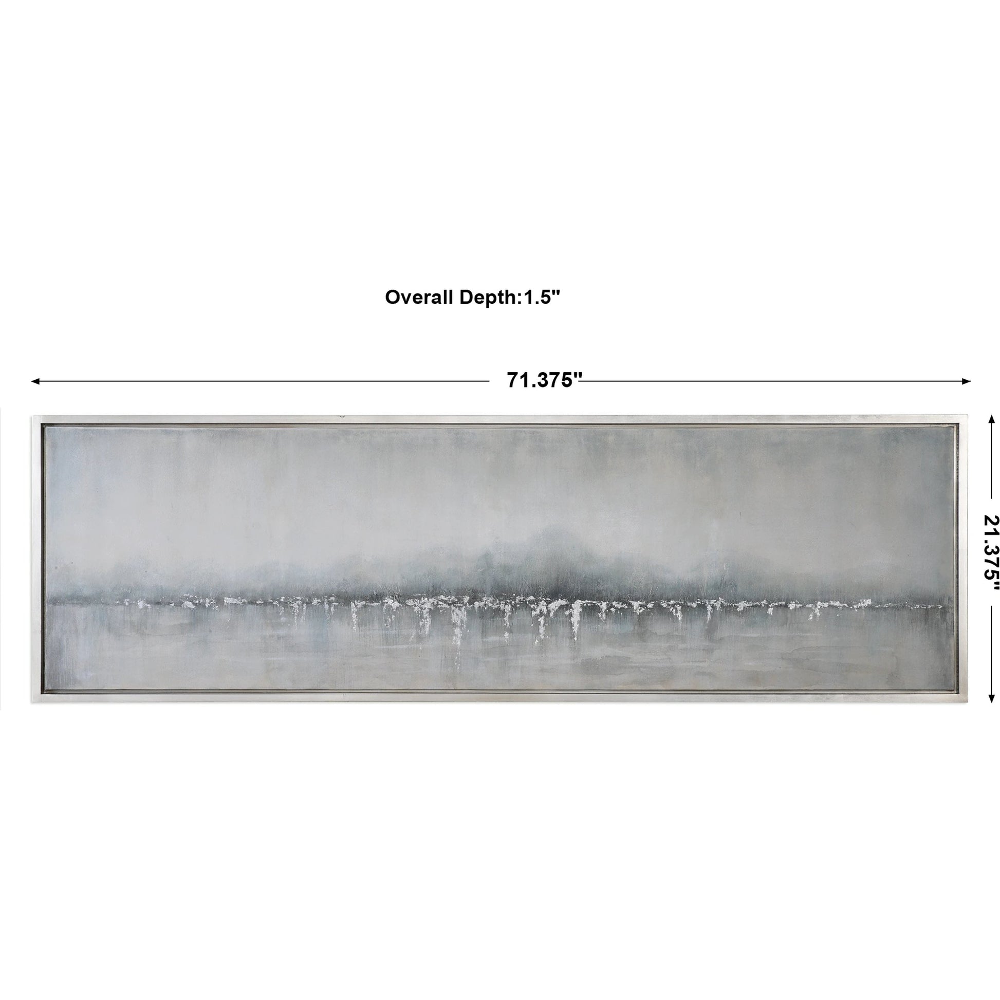 Tides Edge Abstract Art by Uttermost in multi. Made from pine, canvas, acrylic in a modern style.