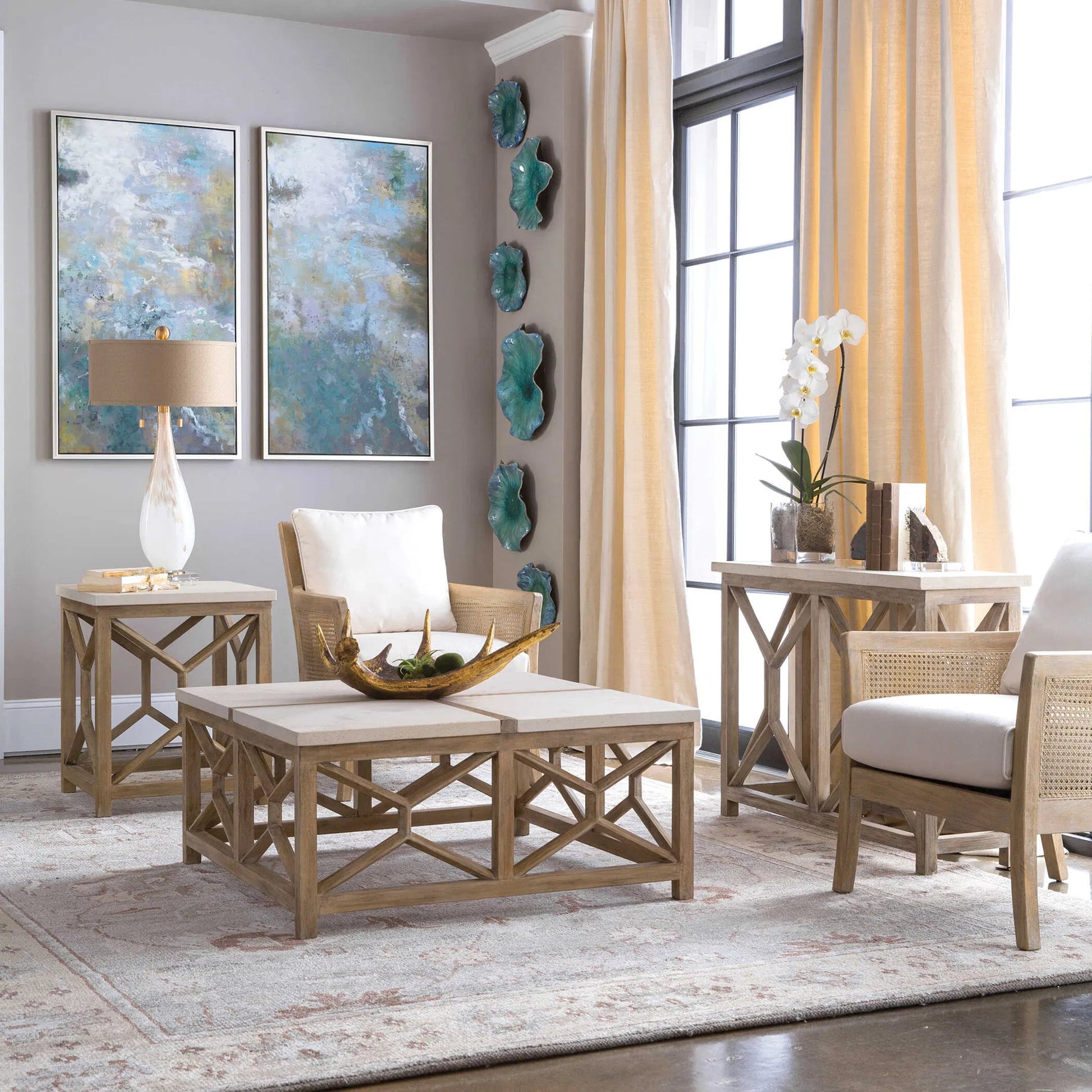 Roaring Thunder Modern Art by Uttermost in multi. Made from canvas, firwood in a modern style.