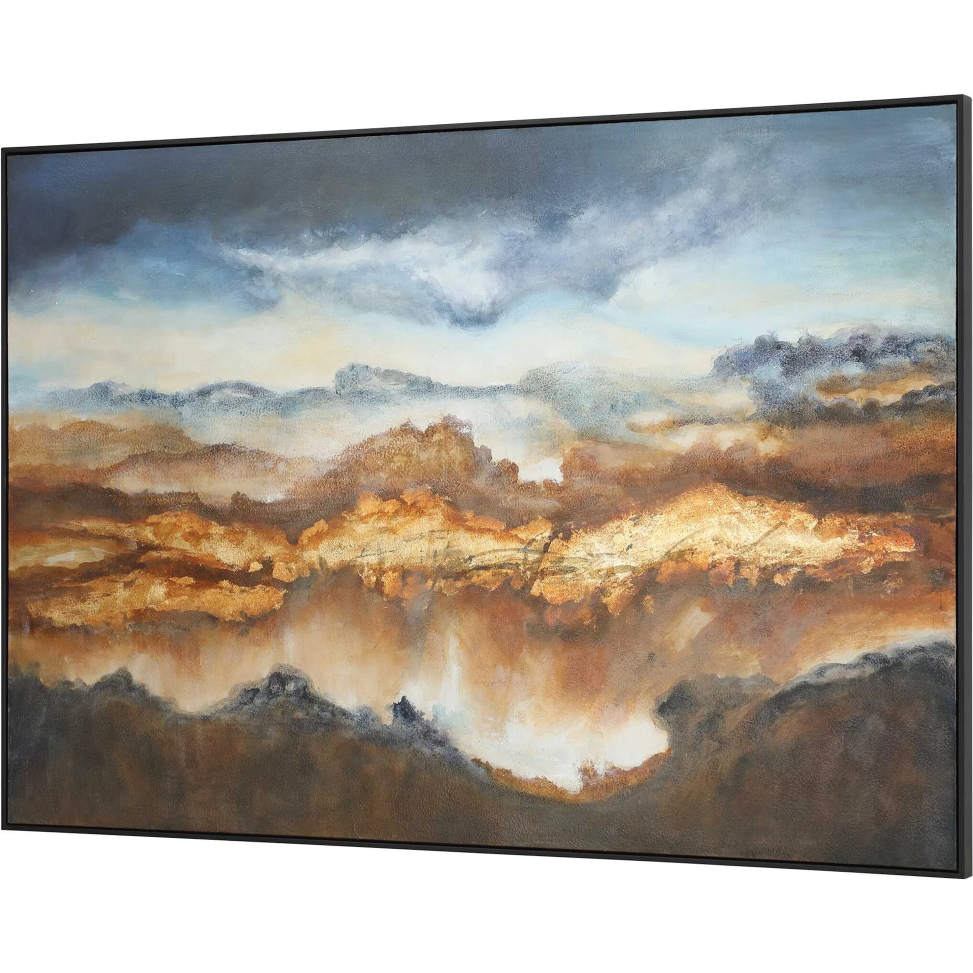 Valley of Light Landscape Art by Uttermost in multi. Made from canvas, pine wood, acrylic in a modern style.