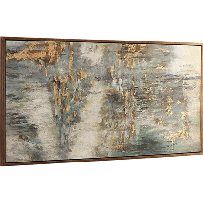 Behind the Falls Abstract Art by Uttermost in multi. Made from fir wood, canvas in a modern style.
