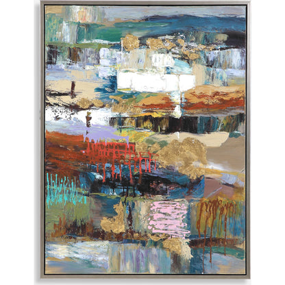 Fiesta Hand Painted Canvas by Uttermost in multi. Made from fir wood, canvas, pu frame in a modern style.