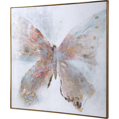 Free Flying by Uttermost in multi. Made from pine, canvas, acrylic in a modern style.