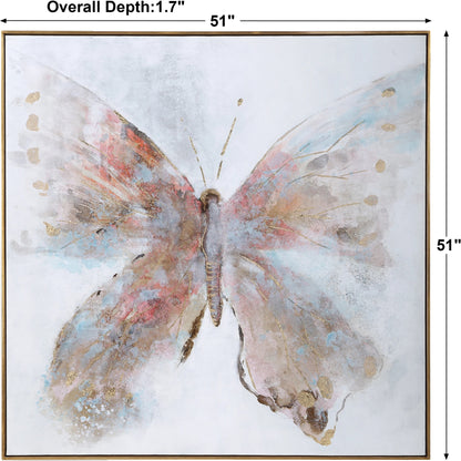 Free Flying by Uttermost in multi. Made from pine, canvas, acrylic in a modern style.