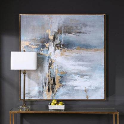 Road Less Traveled Abstract Art by Uttermost in multi. Made from canvas, pine wood, acrylic in a modern style.