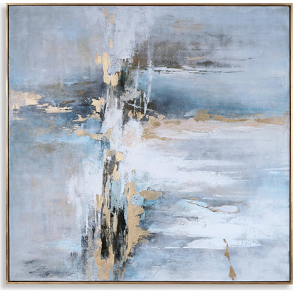 Road Less Traveled Abstract Art by Uttermost in multi. Made from canvas, pine wood, acrylic in a modern style.
