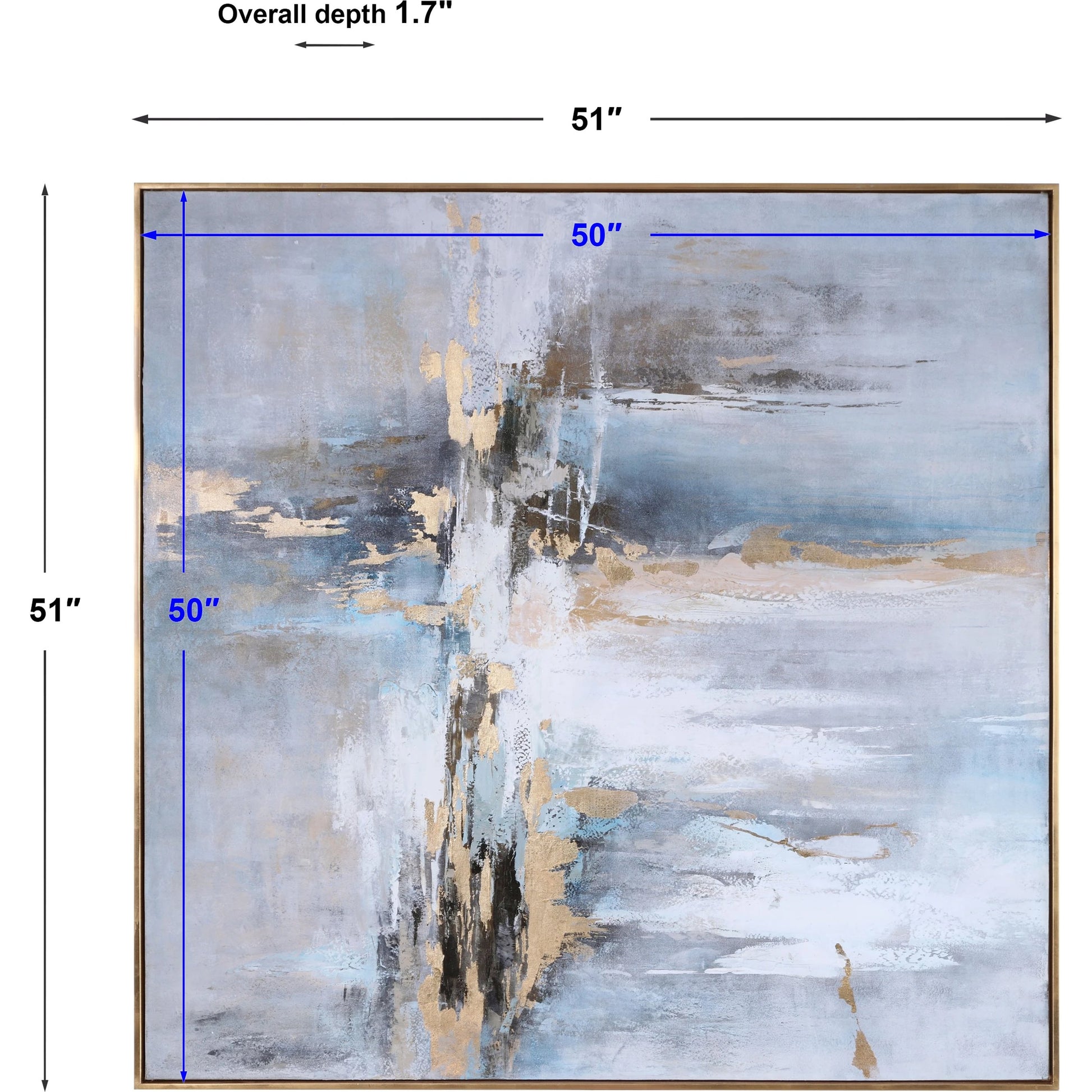 Road Less Traveled Abstract Art by Uttermost in multi. Made from canvas, pine wood, acrylic in a modern style.