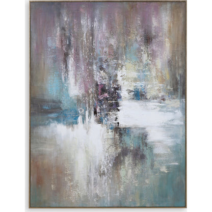 Elevation Abstract Art by Uttermost in multi. Made from fir wood, canvas, pu leather in a modern style.