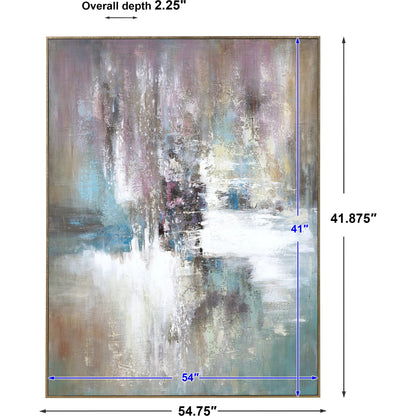 Elevation Abstract Art by Uttermost in multi. Made from fir wood, canvas, pu leather in a modern style.