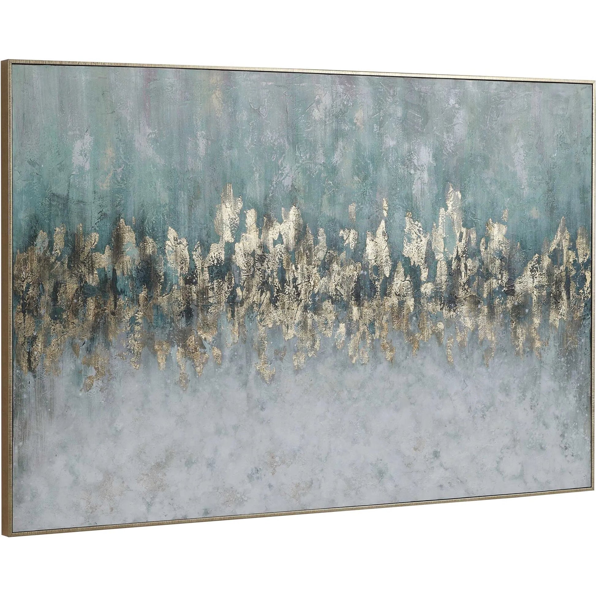 Divide Hand Painted Art by Uttermost in multi. Made from fir wood, canvas, pu frame in a modern style.
