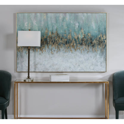 Divide Hand Painted Art by Uttermost in multi. Made from fir wood, canvas, pu frame in a modern style.