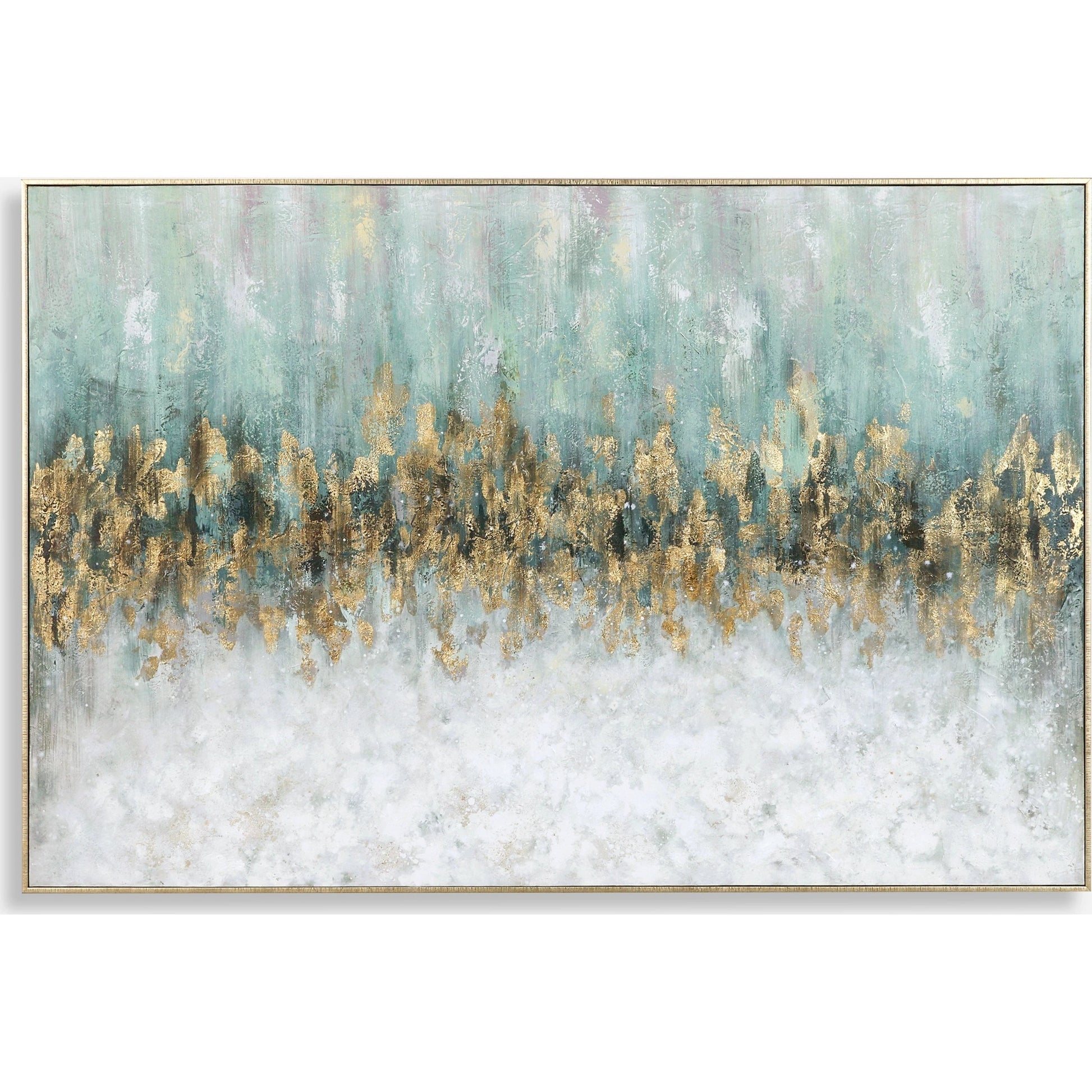 Divide Hand Painted Art by Uttermost in multi. Made from fir wood, canvas, pu frame in a modern style.