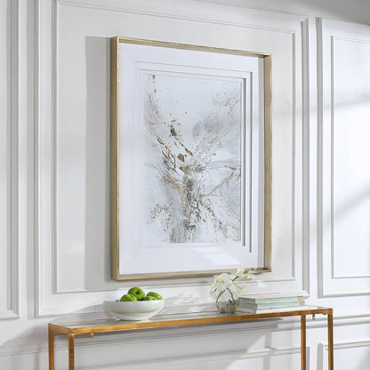 Pathos Framed Abstract Print by Uttermost in multi. Made from pine, glass, mdf, paper in a transitional style.