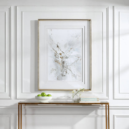 Pathos Framed Abstract Print by Uttermost in multi. Made from pine, glass, mdf, paper in a transitional style.
