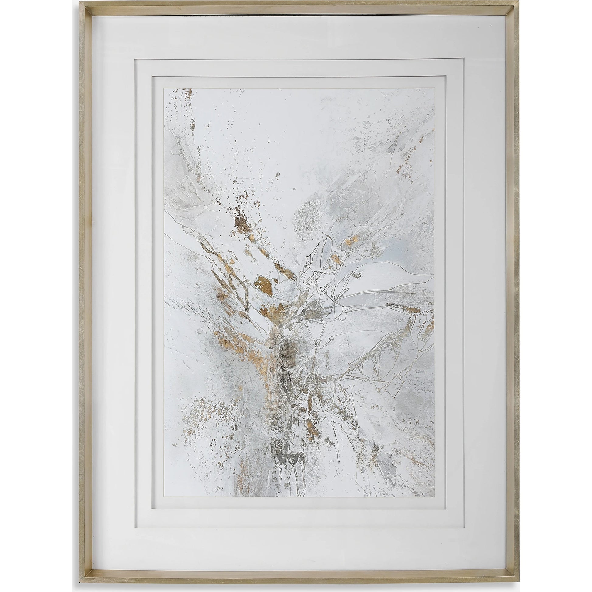 Pathos Framed Abstract Print by Uttermost in multi. Made from pine, glass, mdf, paper in a transitional style.