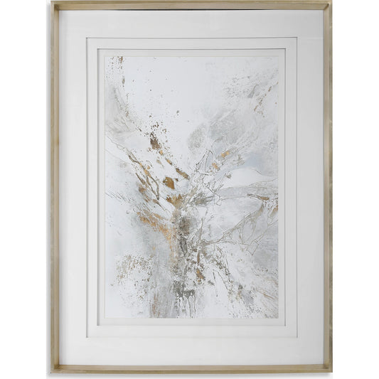 Pathos Framed Abstract Print by Uttermost in multi. Made from pine, glass, mdf, paper in a transitional style.