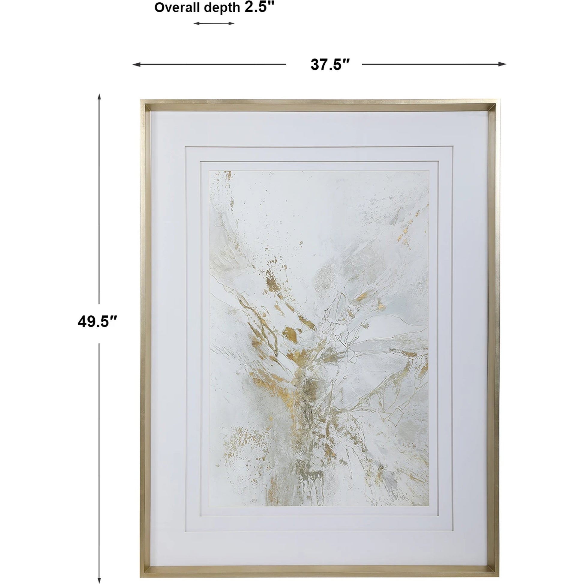 Pathos Framed Abstract Print by Uttermost in multi. Made from pine, glass, mdf, paper in a transitional style.