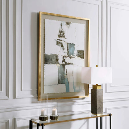 Crosswalk Abstract Art by Uttermost in multi. Made from paper, pine, mdf, glass, linen, acrylic in a modern style.