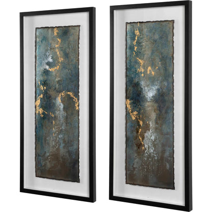 Glimmering Agate by Uttermost in multi. Made from mdf, iron, pine, glass in a modern style.