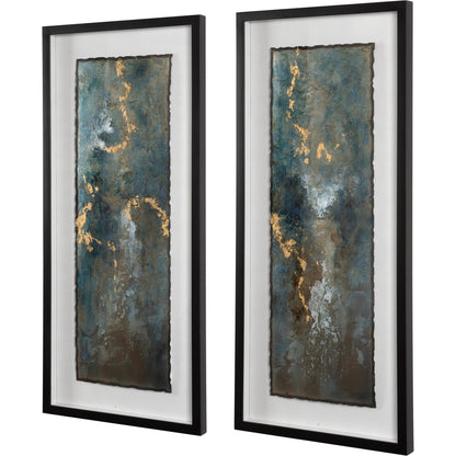 Glimmering Agate by Uttermost in multi. Made from mdf, iron, pine, glass in a modern style.