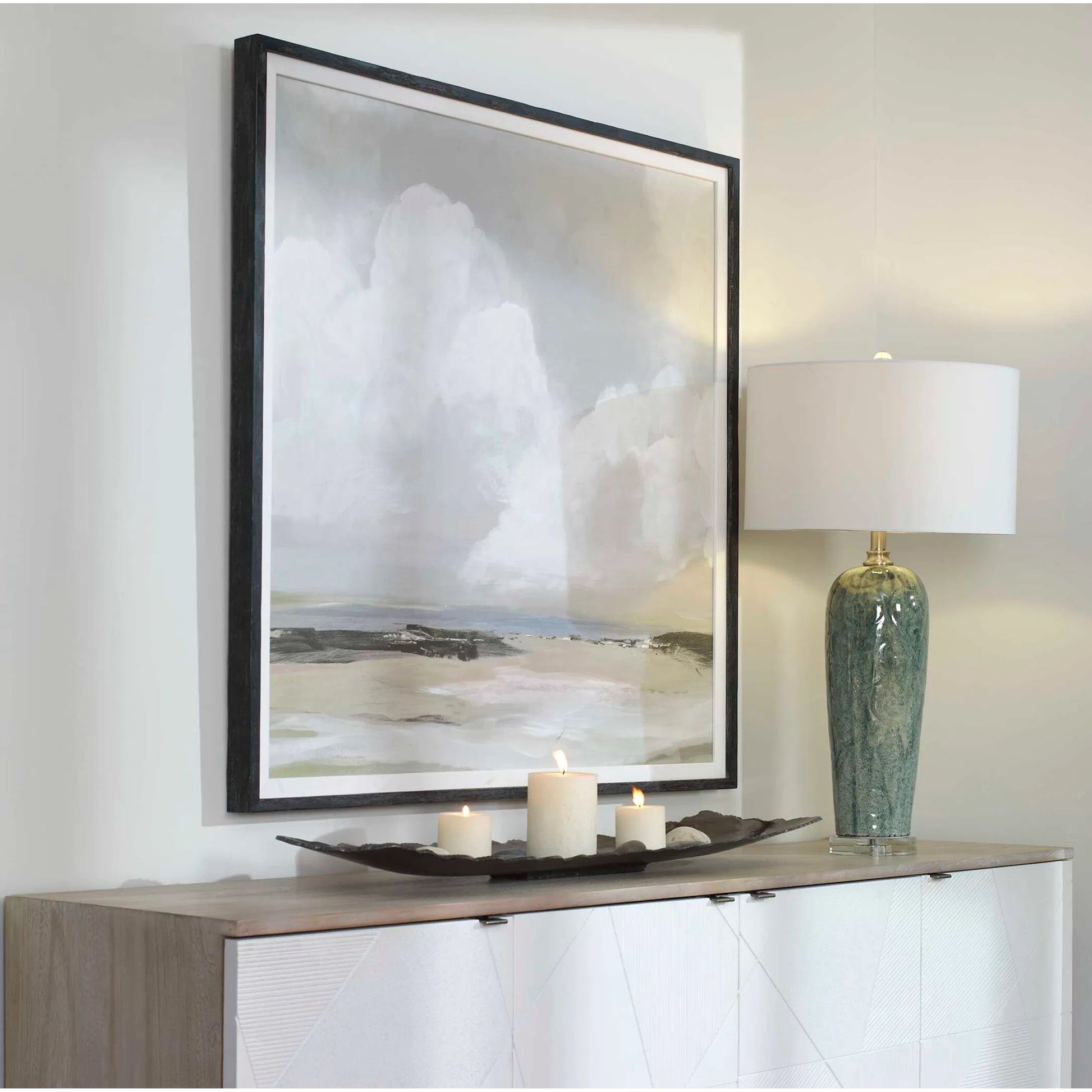 Soft Clouds by Uttermost in multi. Made from pine, mdf, linen, paper in a modern style.