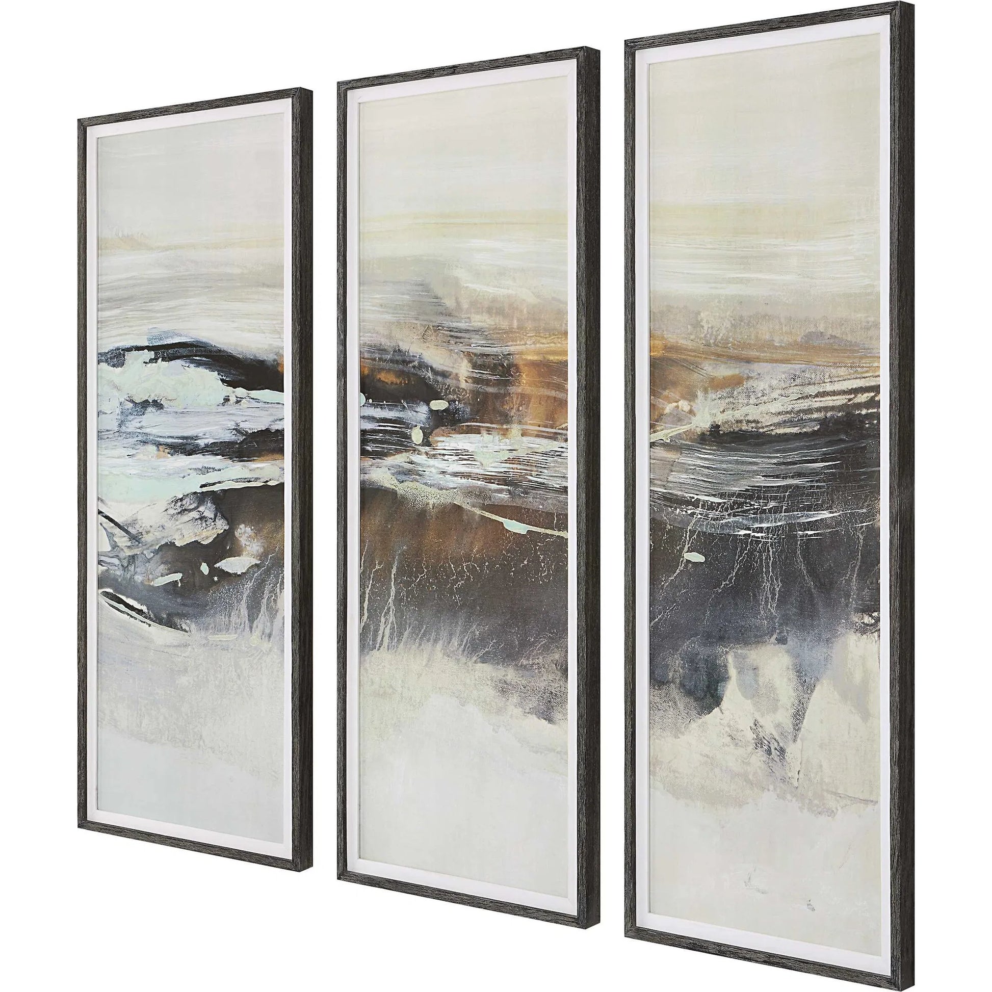Graphite Horizon by Uttermost in multi. Made from pine, mdf, linen, paper in a modern style.