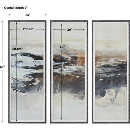 Graphite Horizon by Uttermost in multi. Made from pine, mdf, linen, paper in a modern style.