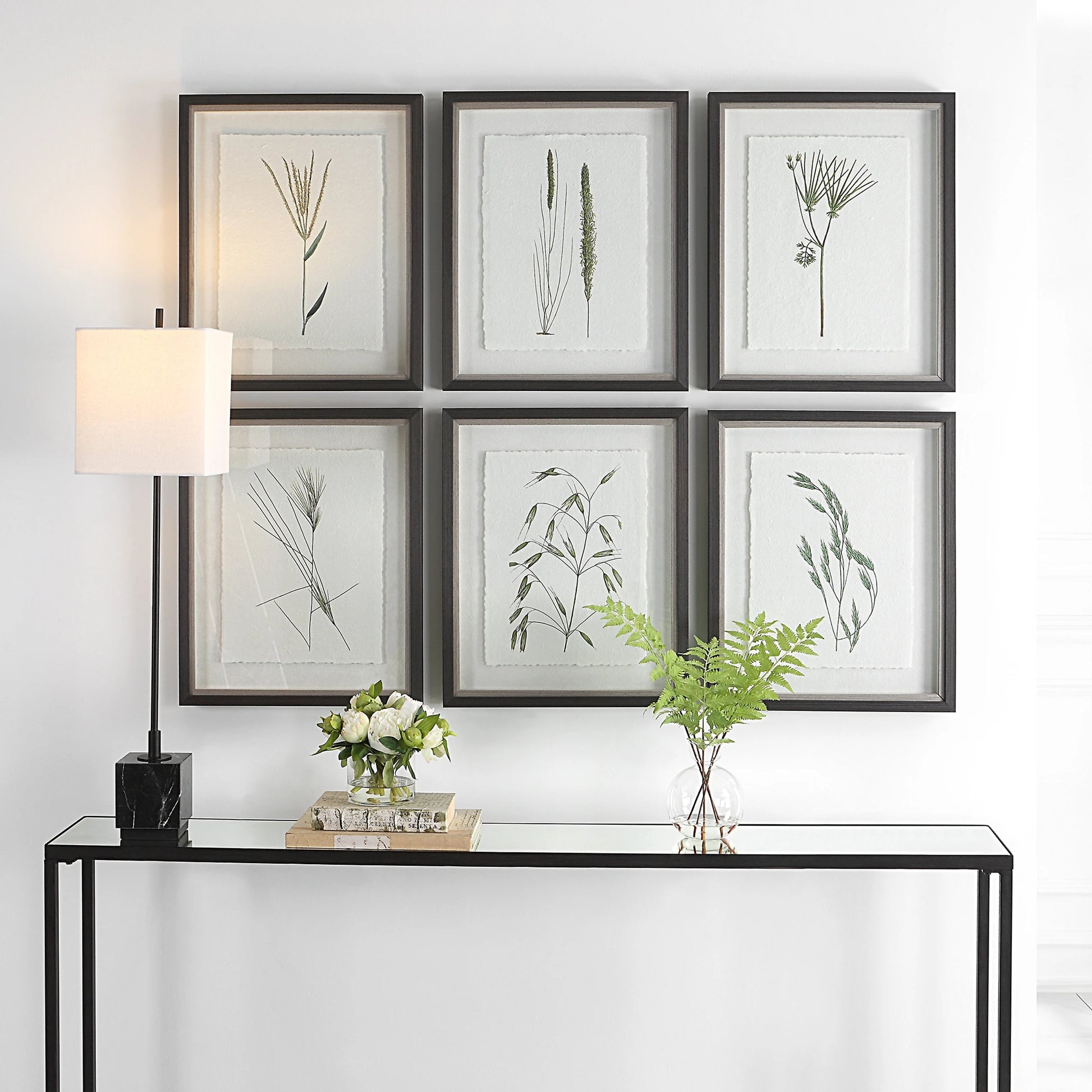Forest Finds Framed Prints by Uttermost in multi and dark espresso. Made from plastic, glass, paper in a modern style.