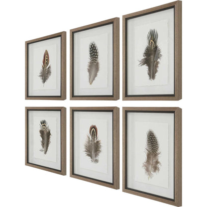 Birds of a Feather Framed Prints by Uttermost in multi. Made from plastic, glass, paper in a modern style.