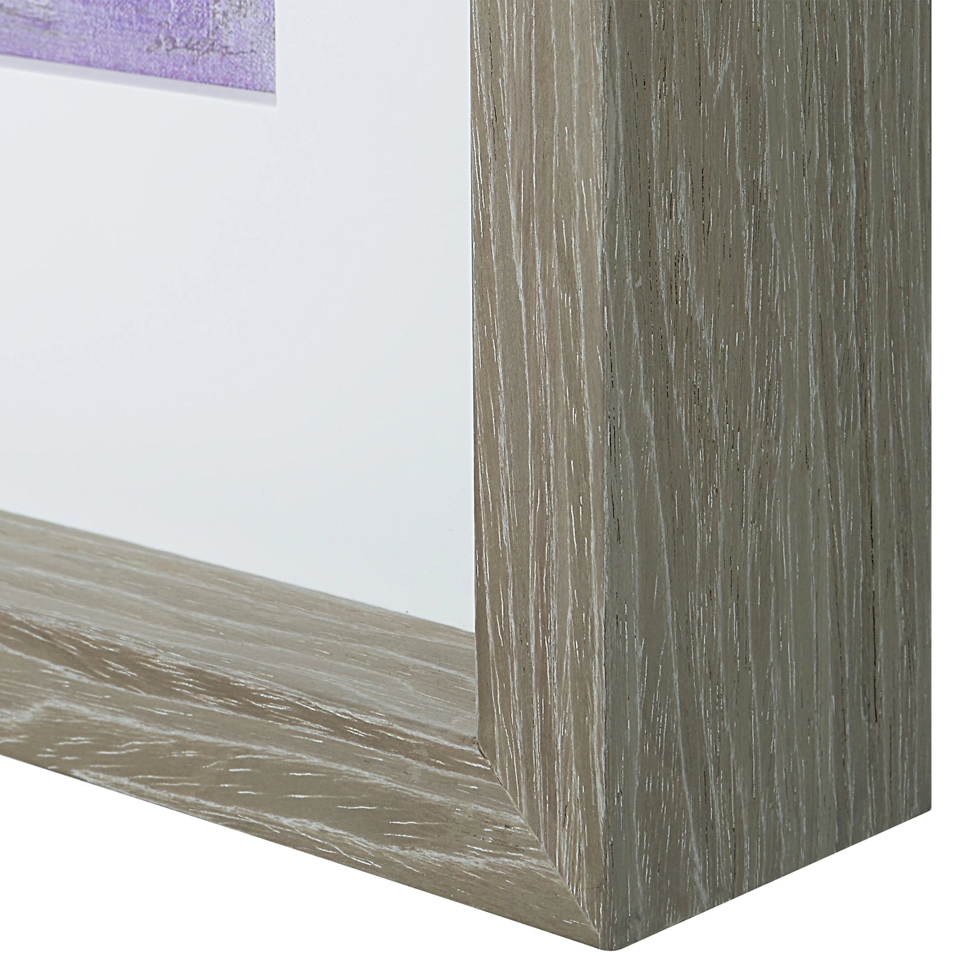 Torrent Framed Print by Uttermost in multi and natural brushed oak. Made from pine, mdf, veneer, linen, paper in a modern style.