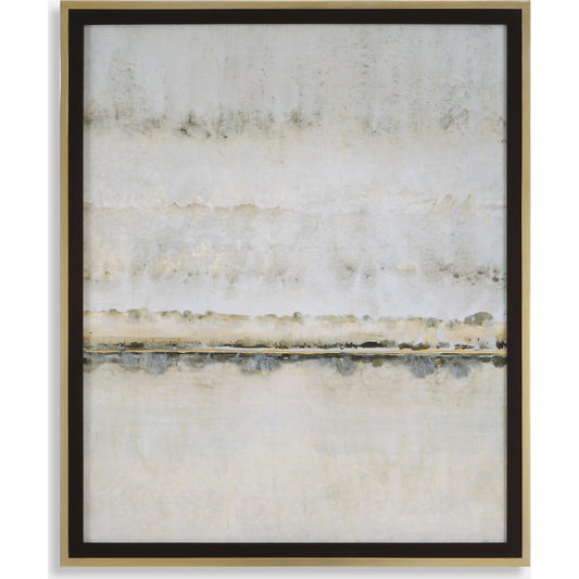 Gilded Horizon Framed Print by Uttermost in multi and antique gold leaf. Made from pine, glass, mdf, paper in a modern style.