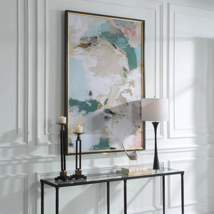 Perfect Storm Framed Print by Uttermost in multi and espresso, gold leaf. Made from pine, mdf, paper in a modern style.