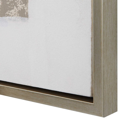 Placidity Hand Painted Canvas by Uttermost in multi and brushed silver. Made from canvas, pine wood, acrylic, plastic in a modern style.