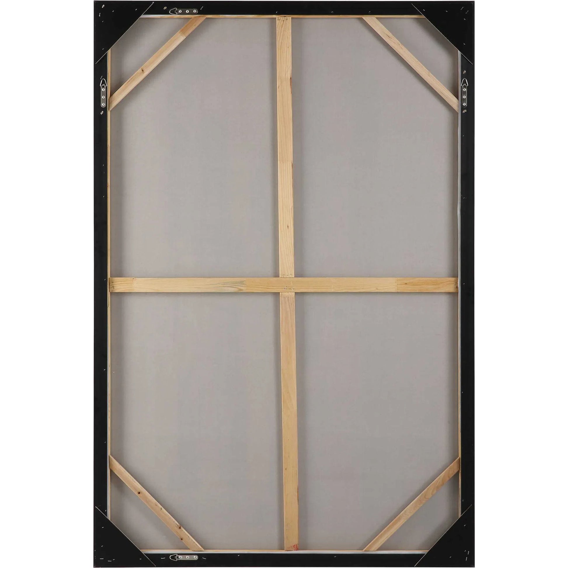 Placidity Hand Painted Canvas by Uttermost in multi and brushed silver. Made from canvas, pine wood, acrylic, plastic in a modern style.