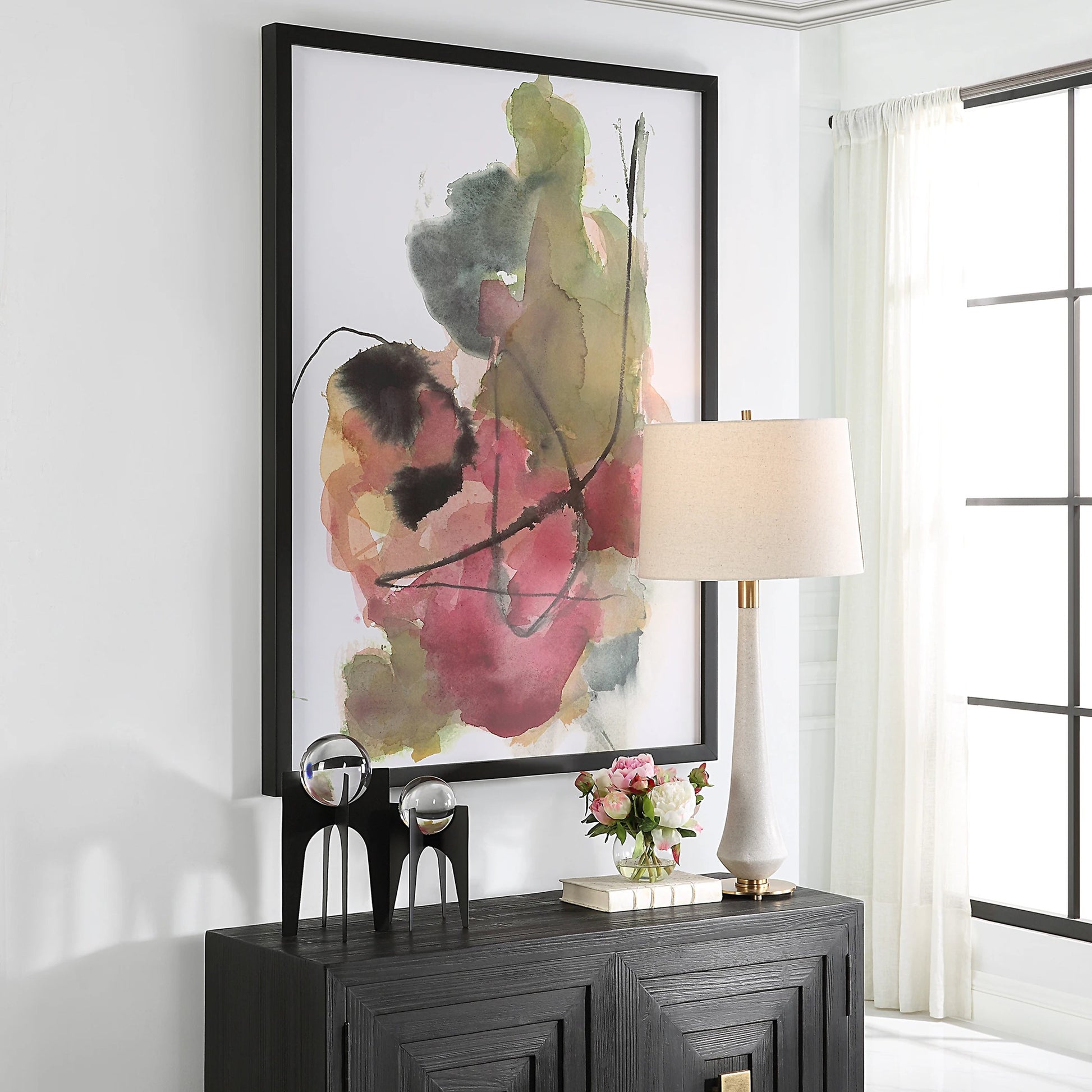 Euphoria Abstract Art Print by Uttermost in multi. Made from pine, mdf, paper in a modern style.