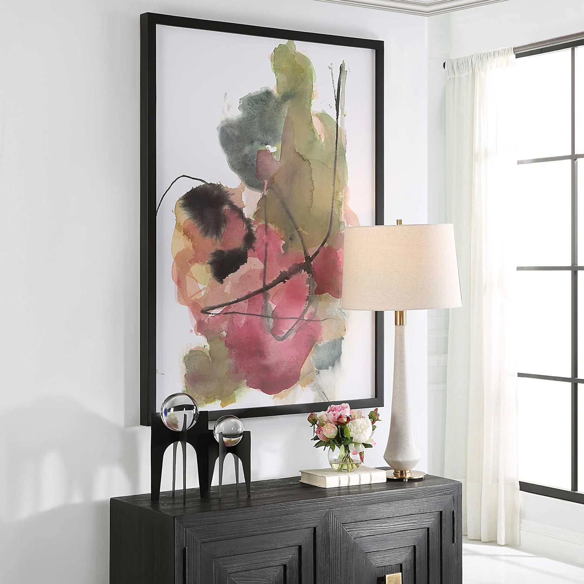 Euphoria Abstract Art Print by Uttermost in multi. Made from pine, mdf, paper in a modern style.