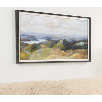 Above the Lakes Framed Landscape Print by Uttermost. Made from pine, mdf, linen, paper in a modern style.