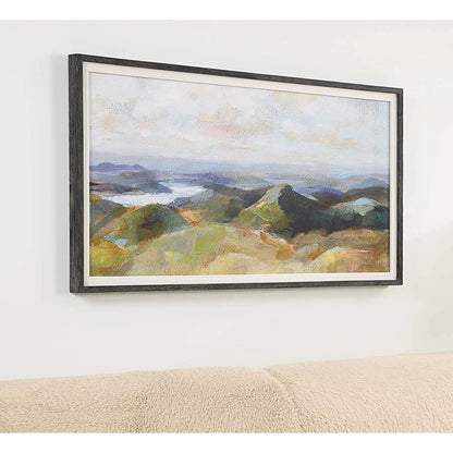 Above the Lakes Framed Landscape Print by Uttermost. Made from pine, mdf, linen, paper in a modern style.