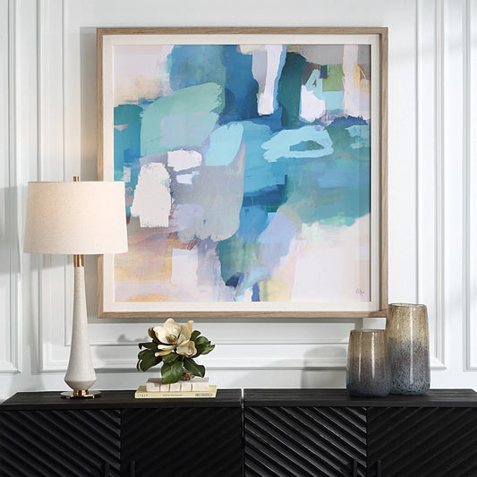 Continue on Abstract Framed Print by Uttermost. Made from pinewood, mdf, veneer, linen, paper in a unique style.