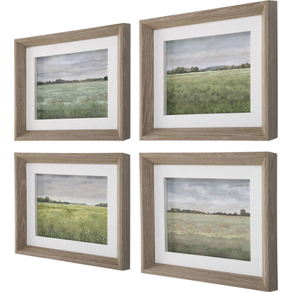 Quiet Meadows Framed Prints by Uttermost. Made from pinewood, mdf, veneer, linen, paper in a cottage & farmhouse style.