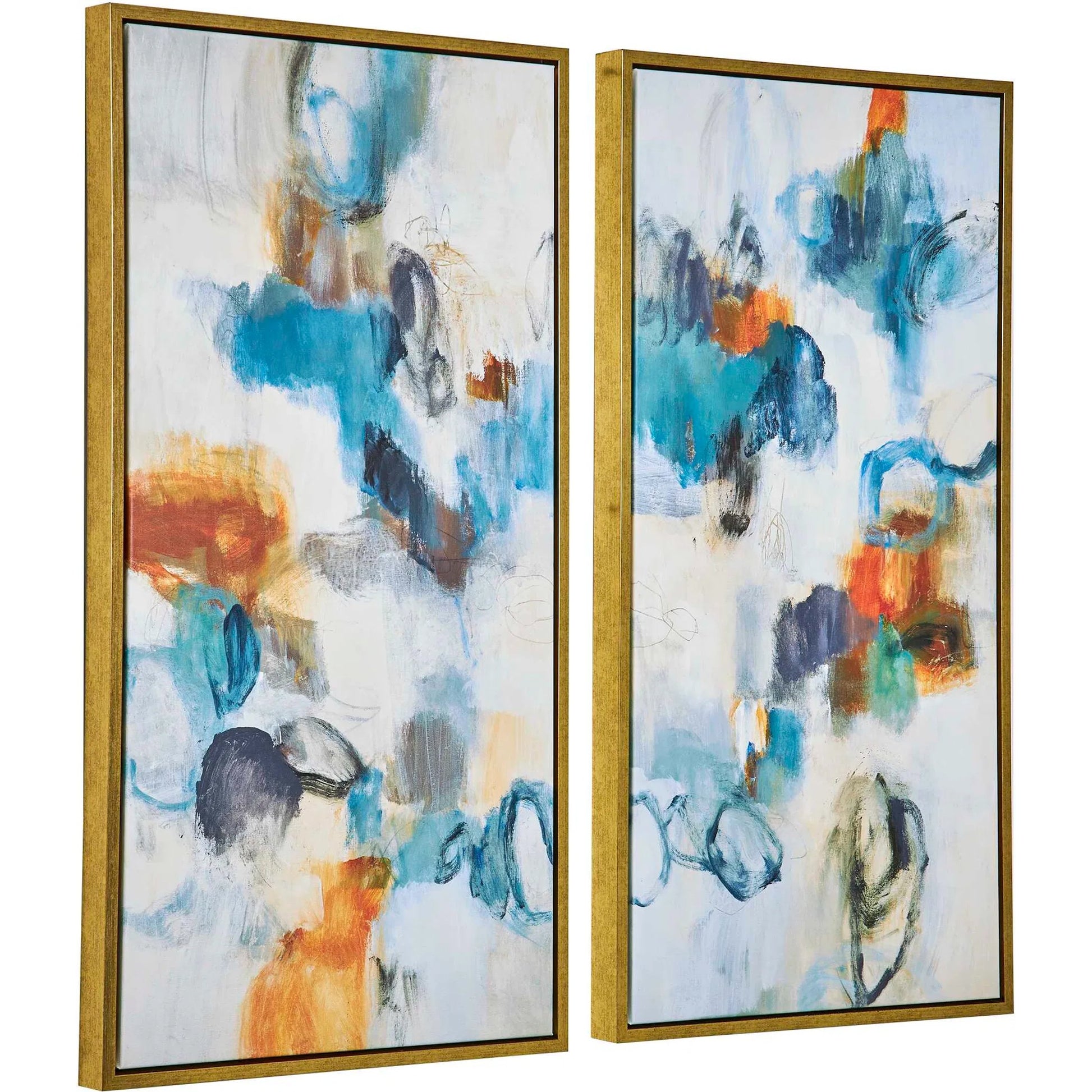 Casual Moments Framed Abstract Art by Uttermost. Made from solid wood, canvas in a modern style.