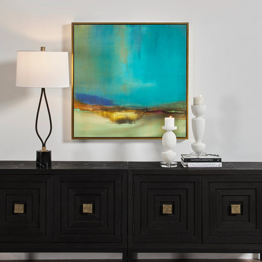 Bowery Framed Canvas Art by Uttermost. Made from solid wood, canvas in a modern style.