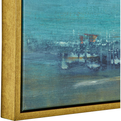 Textured Land Framed Landscape Art by Uttermost. Made from solid wood, canvas in a modern style.