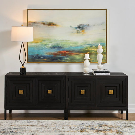 Textured Land Framed Landscape Art by Uttermost. Made from solid wood, canvas in a modern style.