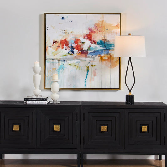 Dream State Framed Abstract Art by Uttermost. Made from solid wood, canvas in a modern style.