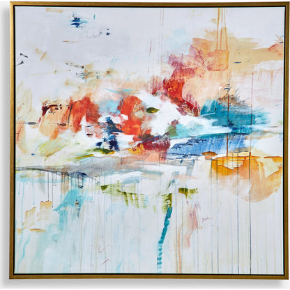 Dream State Framed Abstract Art by Uttermost. Made from solid wood, canvas in a modern style.