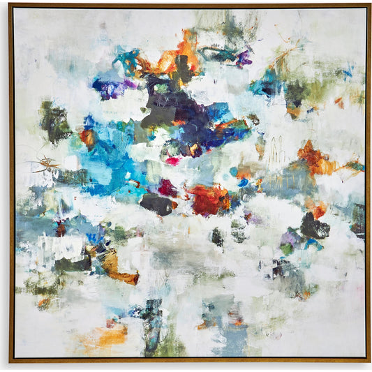 Rock & Roll Framed Abstract Art by Uttermost. Made from solid wood, canvas in a modern style.