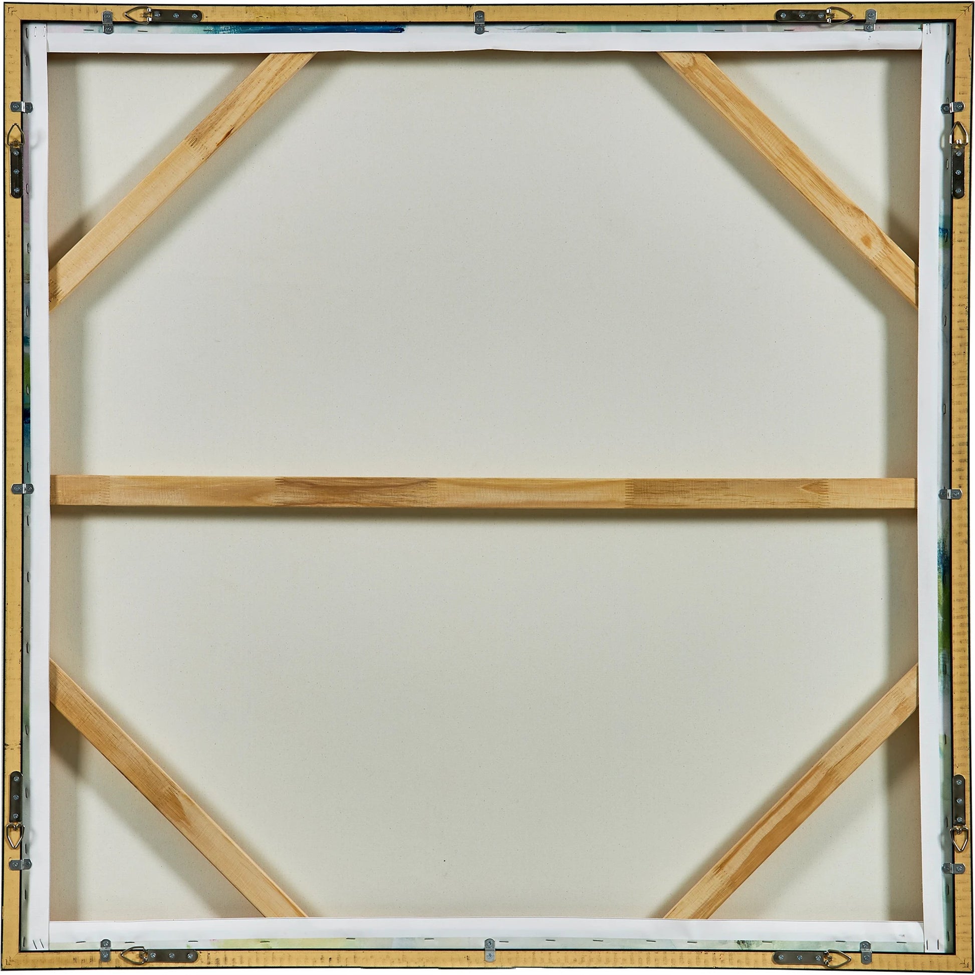Abstract Reflections Framed Canvas by Uttermost in gold. Made from solid wood, canvas in a modern style.