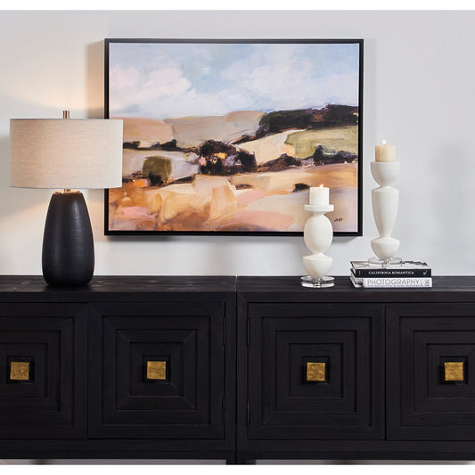 Desert Moment Framed Landscape Art by Uttermost. Made from solid wood, canvas, lacquer paint in a modern style.